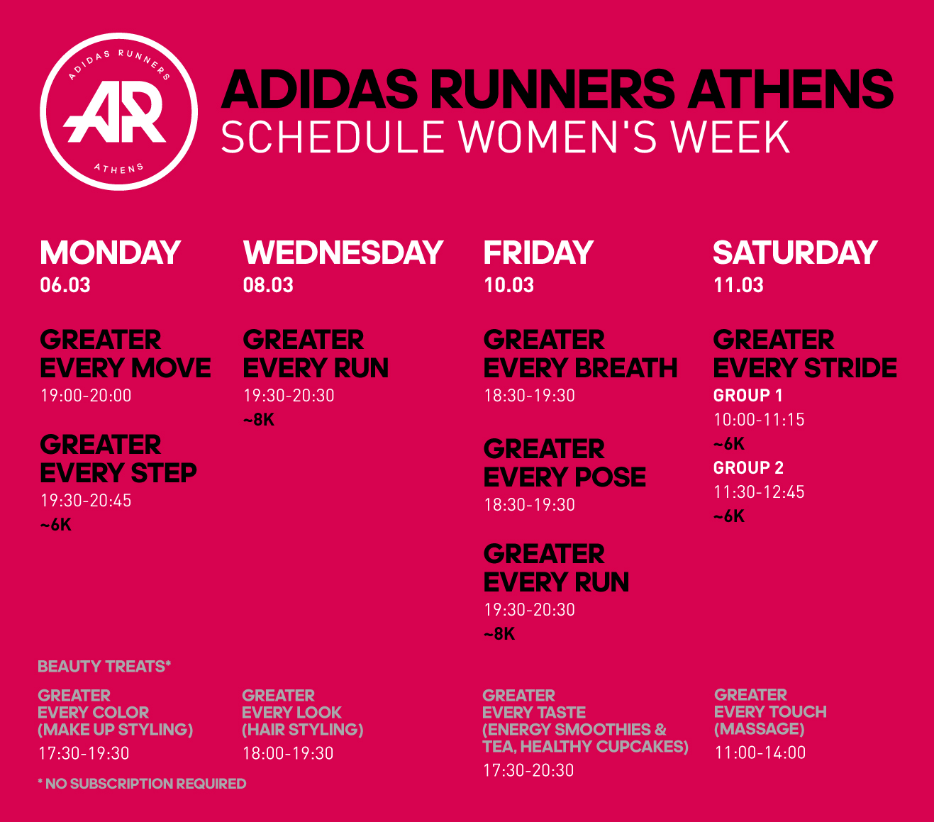 adidas Women_Calendar Visual